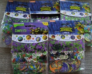 5 bags TMNT Ninja Turtles Party Supplies Confetti 1.2oz each (6 ounces total) - Picture 1 of 1