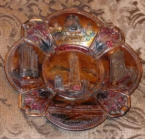 Plato colgante Century Of Progress Chicago Worlds Fair 1933 plato recuerdo  - Imagen 1 de 6