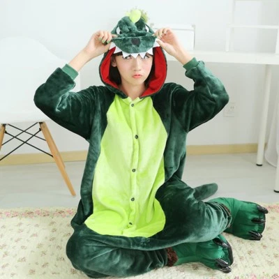 Dinosaur Unisex Kigurumi Animal Cosplay Costume Onesie12 Pajamas Sleepwear - Image 1 of 4