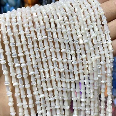 Natural Shell Mushroom Shape Loose Beads For Jewelry Making DIY Accessories - Image 1 of 3