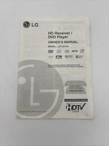 LG Original Manual for LST-3510A HD Receiver / DVD Player - Picture 1 of 3