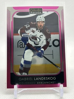 2021-22 O-Pee-Chee Platinum Matte Pink Gabriel Landeskog Colorado Avalanche #161 - Image 1 of 2
