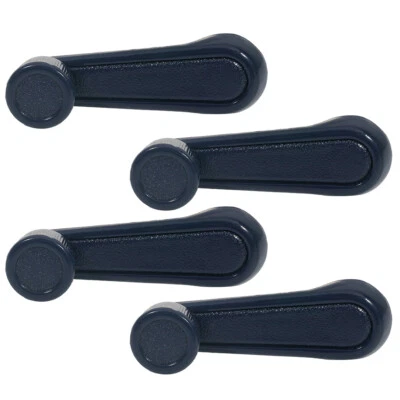 4pc Inner Window Crank Handle Blue For 1979-1995 Toyota Pickup Inside Left Right - Image 1 of 4