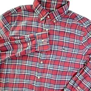Vineyard Vines Classic Fit Tucker Flannel Shirt Men's L Pink Plaid Button Down - Picture 1 of 6