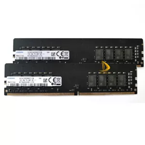 Samsung 32GB 2x 16GB PC4-2400T DDR4 RAM 19200MHz 288Pin UDIMM Desktop Memory - Picture 1 of 8