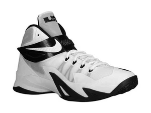 Nike LeBron Zoom Soldier VIII 8 TB White Black Basketball Sneakers Size 16.5 - Picture 1 of 9
