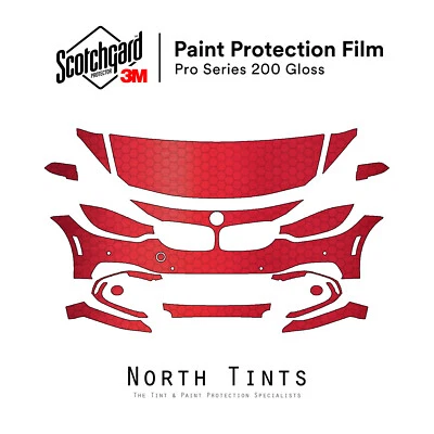 Sujetador transparente película de protección de pintura precortada serie 3M PRO BMW SERIE 4 2014-2016 PPF Foto 1 de 4