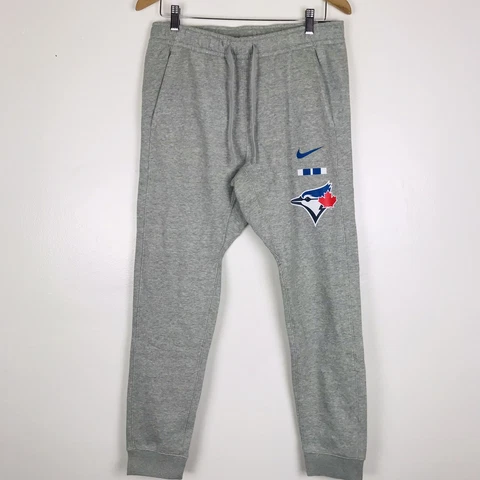 Nike Toronto Blue Jay Sweatpants Joggers Grey Blue Red Men’s Sz Large N804-06G Cover