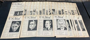 U.S. Week, "National Journal of News and Opinion" 27 Issues! 1941, 42! WW2 Mag. - Picture 1 of 1