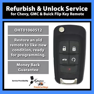 Entsperren Nachblitz Service für Chevrolet Buick GMC Klappschlüssel Schlüsselanhänger Fernbedienung OHT01060512 - Bild 1 von 7