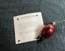 Christmas Ornament - Ladybug - Glass