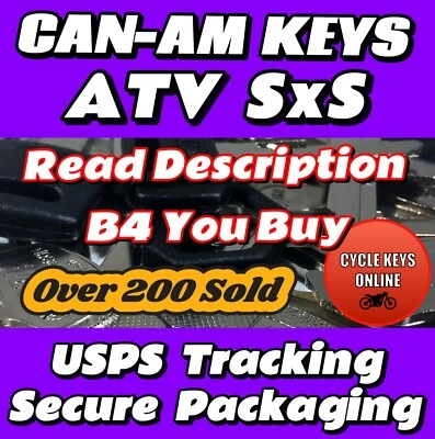 Can-Am ATV Keys SxS Keys Cut to Your Key Code READ DESCRIPTION B4 YOU BUY‼️ - Image 1 of 4