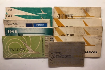 Lot of Nine Ford Falcon Owners Manuals 1961, 1965, 1967 (4), 1968, 1969 (2) - Image 1 of 4