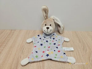 TCM Tchibo HASE 🐰 Schmusetuch Schnullerhalter grau Sterne 🌟 bunt Kuscheltuch - Bild 1 von 5