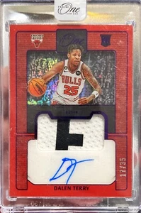 2022-23 One And One Dalen Terry RPA Rookie Patch Auto Purple /35 Sealed Encased - Picture 1 of 1