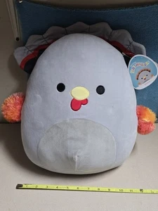Squishmallow Petina Turkey 12" Gray w/Tags * BRAND NEW! * NWT! - Picture 1 of 3