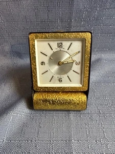 Vintage LeCoultre 2 Days Folding Alarm Desk Travel Clock, Swiss - Picture 1 of 10