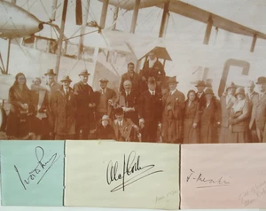 Sir Alan Cobham Flying Circus Members Autograph, Joan Meakin, Ivory Price Cobham - Picture 1 of 9