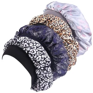 Luxury Wide Band Satin Bonnet Cap Comfortable Night Sleep Hat Hair Loss Cap, M - Picture 1 of 7