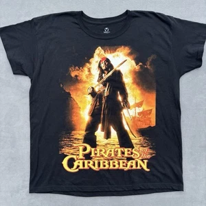 Vintage Y2K Pirates Of The Caribbean Jack Sparrow Tee Officially Licensed Disney - Picture 1 of 11