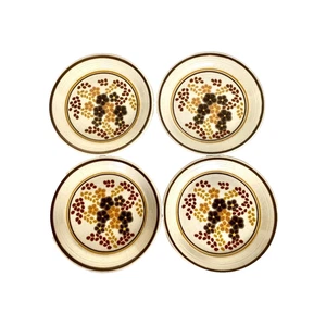 Set of 4 Vintage Ceramic Salad Plates Only, Franciscan Toffee, 8-3/8" - Picture 1 of 6