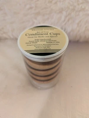 Quatro copos de condimento Williams -Sonoma ótimos para ervas e especiarias - Imagem 1 de 3