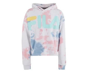 Fila Cropped Tie Dye Hoodie Girls Active Hoodies - Picture 1 of 2