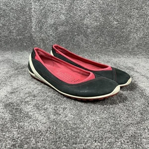 Bailarina Ecco Biom Lite para mujer talla EU 42 negra roja movimiento natural plana usada - Imagen 1 de 11