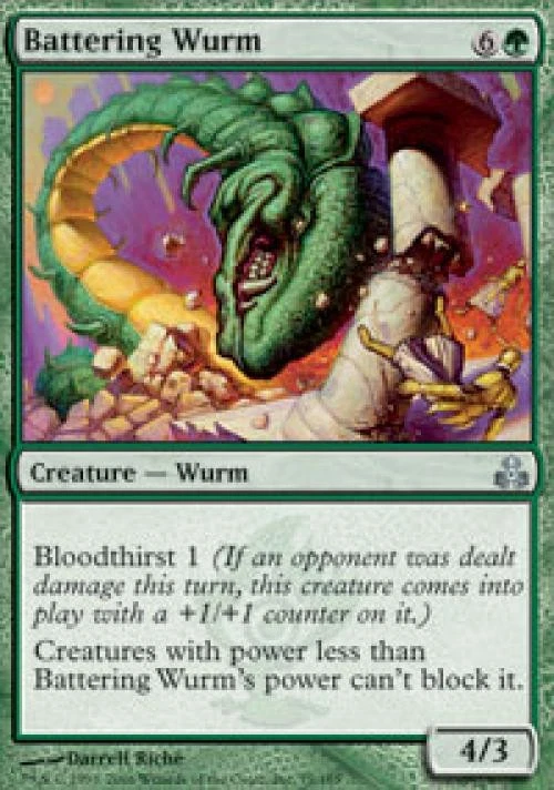 Battering Wurm - Medium Play MTG Guildpact - Image 1 of 1