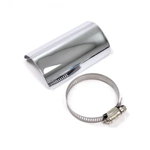 Paracalore protezione scarico marmittaa in acciaio cromato collettori Ø 60mm - Foto 1 di 1