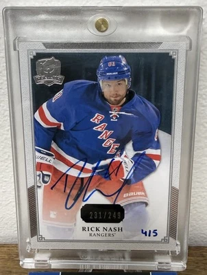 2015-16 UD Buybacks Rick Nash NY Rangers 2013-14 The Cup Auto /5 - Image 1 of 4