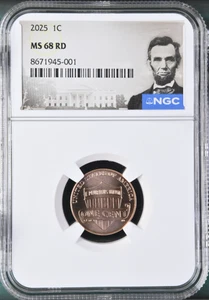 2025 P Penny Lincoln Shield Cent NGC MS 68 - Picture 1 of 2