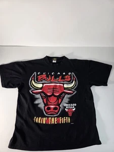 Chicago Bulls 1997 Takin The Fifth Vintage T-Shirt XX-Large Single Stitch - Bild 1 von 4
