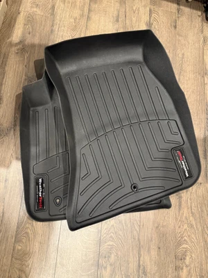 WeatherTech FloorLiner for 2011-2016 Dodge Challenger - 1st & 2nd Row, Black - Изображение 1 из 4