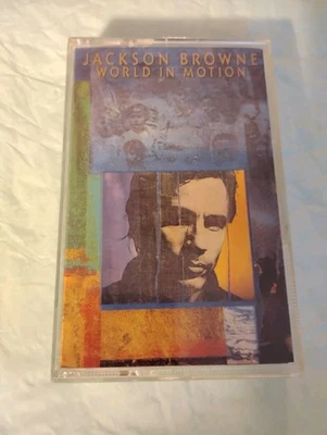 World in Motion by Jackson Browne Brand NEW Cassette Tape 1989 Elektra Pre-Loved - Image 1 of 4