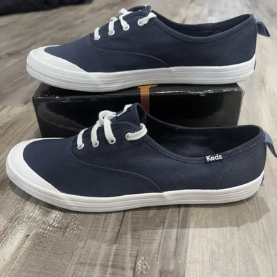 Women's Keds Champion Toe Cap Canvas Sneaker Navy (WF67365) Size 9 Shoes - Image 1 of 4