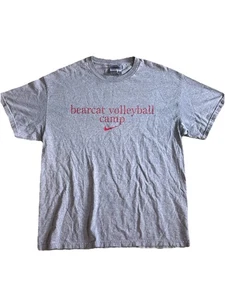 T-shirt pallavolo vintage Y2K Nike Center Swoosh Bearcat taglia M grigia - Foto 1 di 5