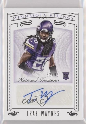 2015 Panini National Treasures Signatures /99 Trae Waynes #195 Rookie Auto RC - Image 1 of 2