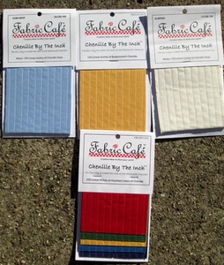 Lot of 4 Fabric Cafe Chenille by the Inch for Sewing 550 Linear Inches Total - Picture 1 of 5