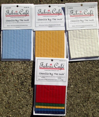 Lot of 4 Fabric Cafe Chenille by the Inch for Sewing 550 Linear Inches Total - Image 1 of 4