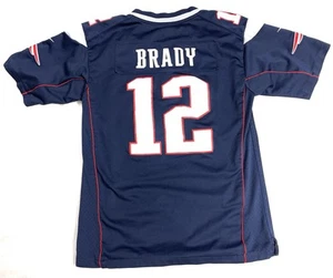 Tom Brady #12 Nike On Field New England Patriots Youth Large Football Jersey NFL - Picture 1 of 7