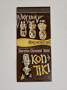 DE COLECCIÓN CUBIERTA MATCHBOOK Sheraton Cleveland Ohio Kontiki Tiki South Seas Restaurant - Imagen 1 de 2