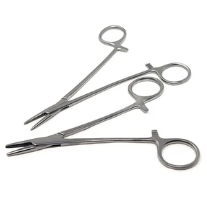 Mayo-Hegar Needle Holder 5.5" + 6" Straight, Serrated Jaws, Stainless Steel CE - Picture 1 of 3