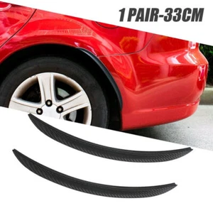 Carbon Fiber Protector Car Wheel Fender Flares Eyebrow Arches Cover Accessories - Picture 1 of 12