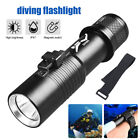 Underwater LED Diving Flashlight 5000lm Waterproof Rechargeable Scuba Torch Lamp