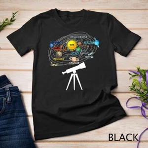 Camiseta unisex de Planetas del Sistema Solar - Telescopio de Ciencia Espacial de Astronomía - Imagen 1 de 15