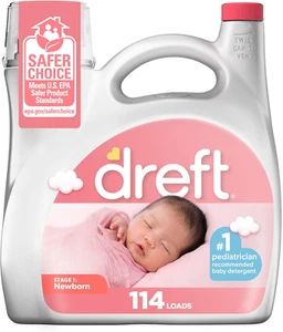 Stage 1 Newborn Baby Laundry Detergent Liquid, HE Compatible, 114 Loads, Laundry - Picture 1 of 11