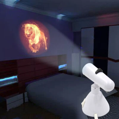 Lámpara de Pared LED Proyector Luz de Sombra para Decoración Hogar Dormitorio Mesa Escritorio León Llameante Foto 1 de 4