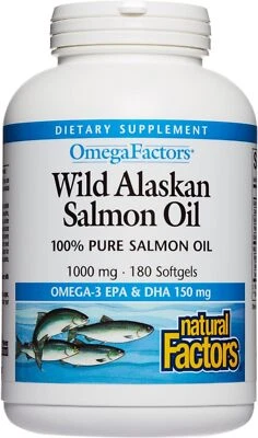 	Wild Alaskan Salmon Oil Omega-3 EPA DHA 180 Count	 - Изображение 1 из 4