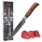 Nóż damasceński Wakoli EDIB Pro nóż do mięsa z uchwytem z drewna pakka